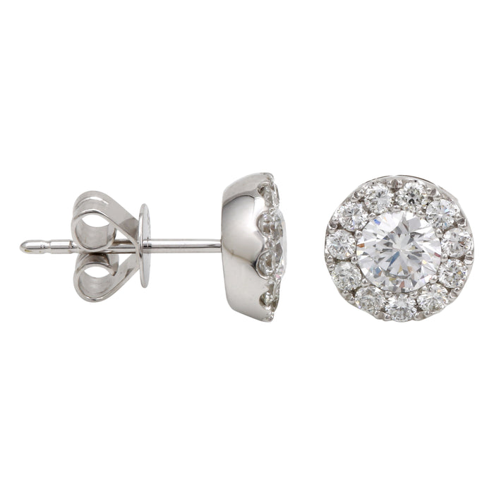 1 Carat Diamond Stud Earrings