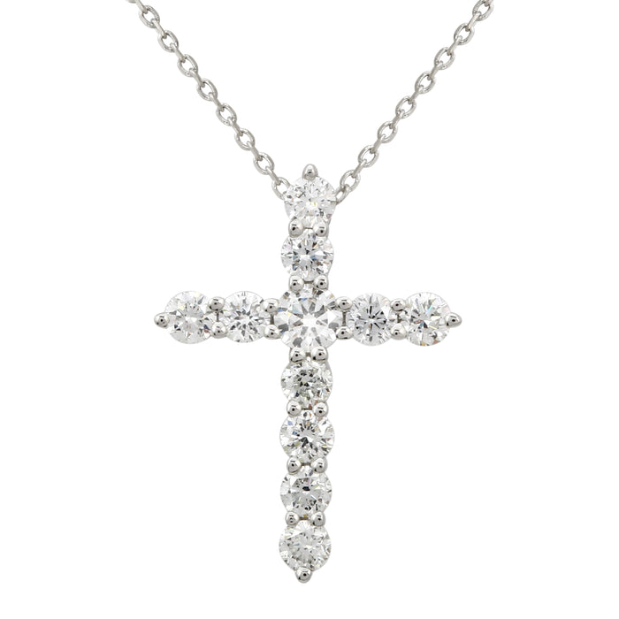 Diamond Cross Pendant Necklace