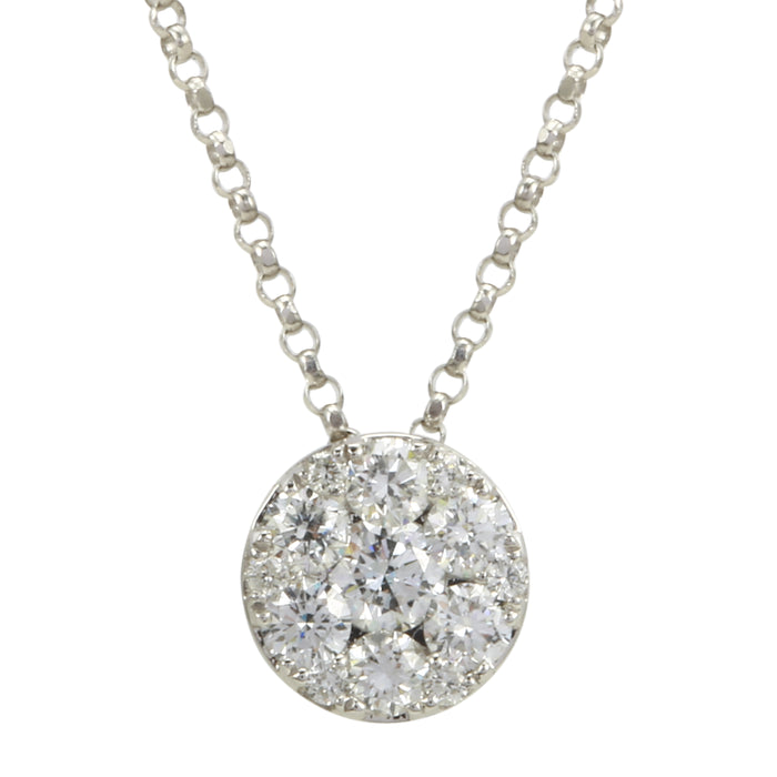 .5 Carat Diamond Cluster Pendant