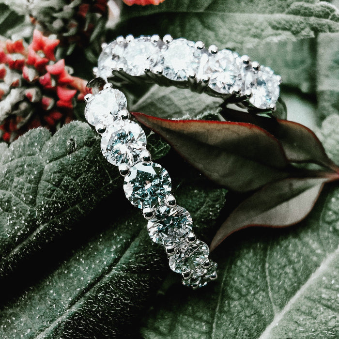 Cluster Stacked Diamond Ring