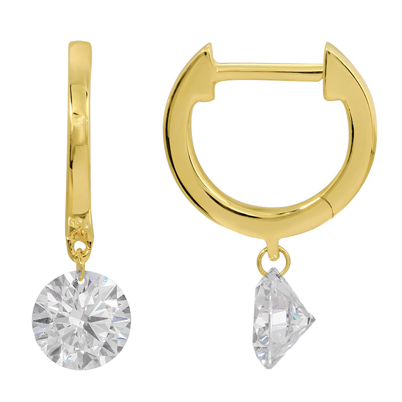1.02 CT Lab Diamond Bangle in 14K Yellow Gold