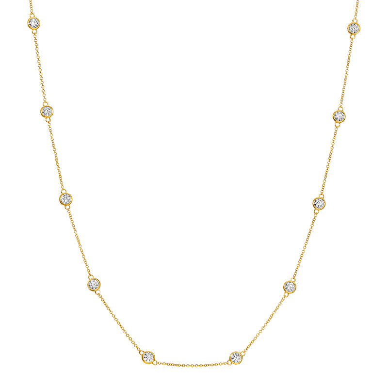 1.02 CT Lab Diamond Bangle in 14K Yellow Gold