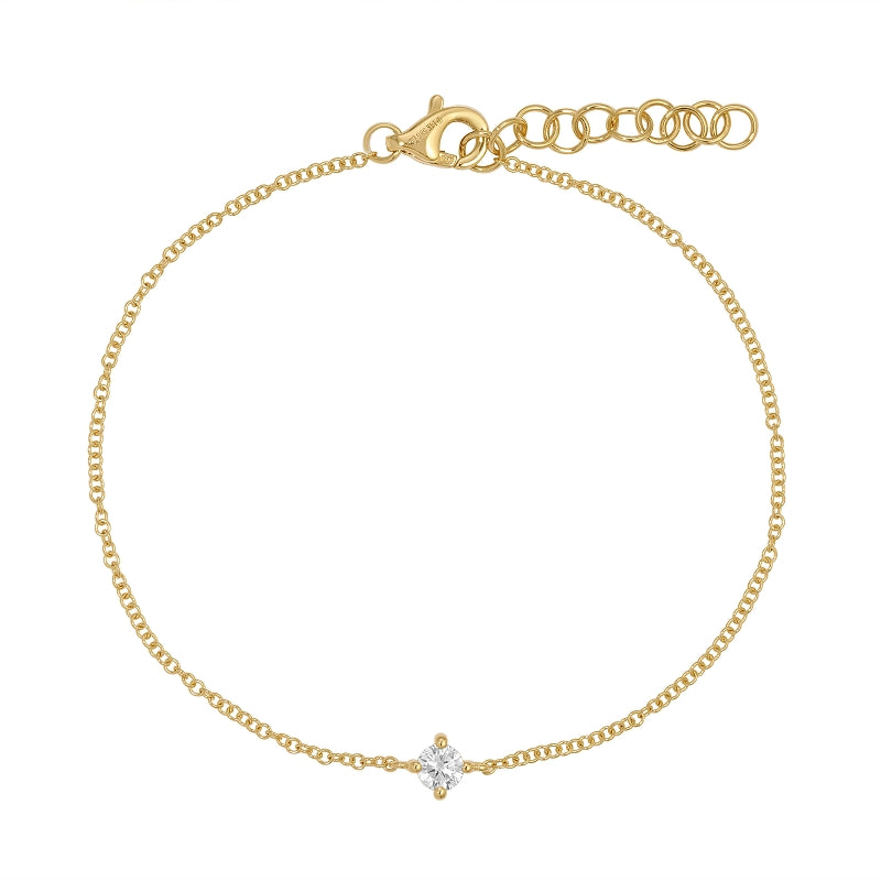 1.02 CT Lab Diamond Bangle in 14K Yellow Gold