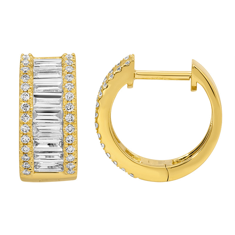 1.02 CT Lab Diamond Bangle in 14K Yellow Gold