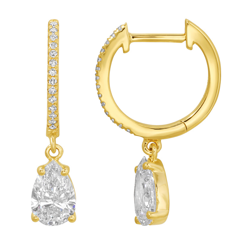 1.02 CT Lab Diamond Bangle in 14K Yellow Gold
