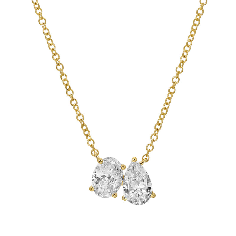 1.02 CT Lab Diamond Bangle in 14K Yellow Gold