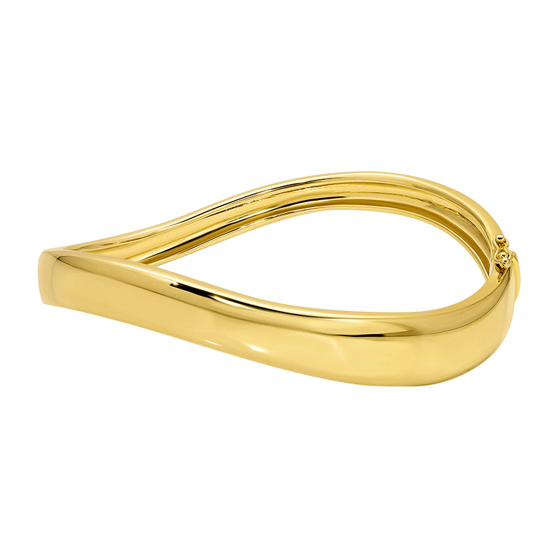 Bangle in 14K Yellow Gold-Plated Sterling Silver - SL137GDL5YRA1