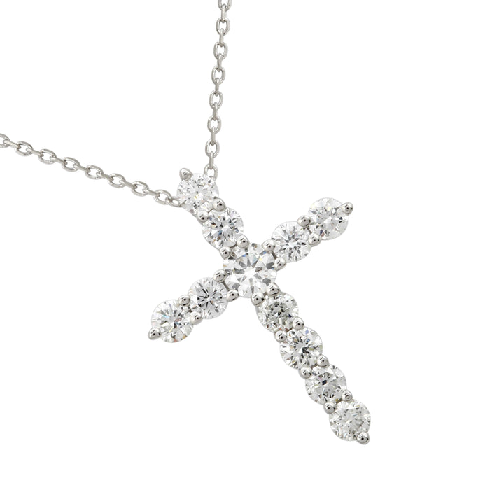 Diamond Cross Pendant Necklace