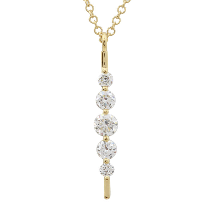 Diamond Strand Pin Necklace