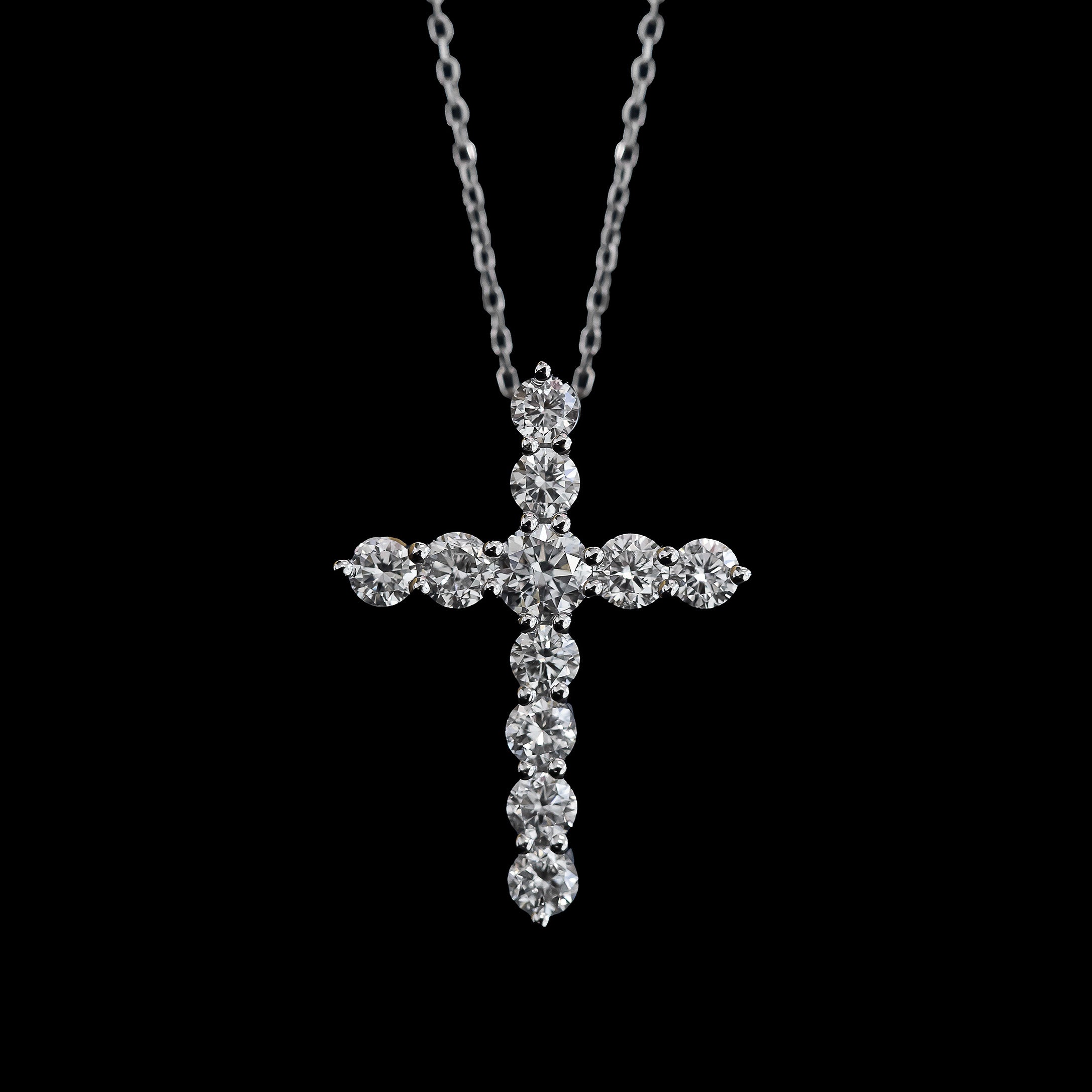 Diamond Cross Pendant Necklace