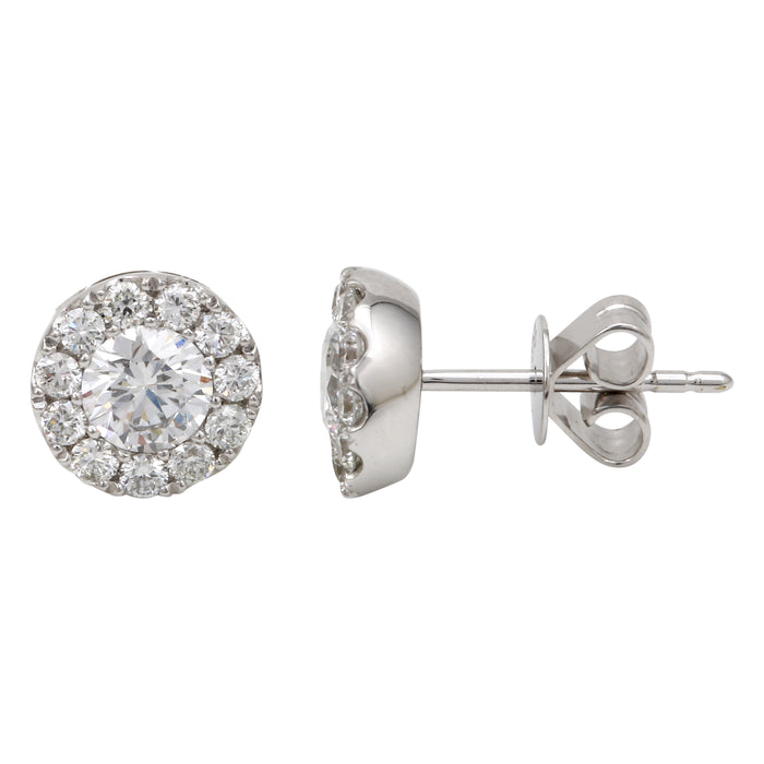 1 Carat Diamond Stud Earrings