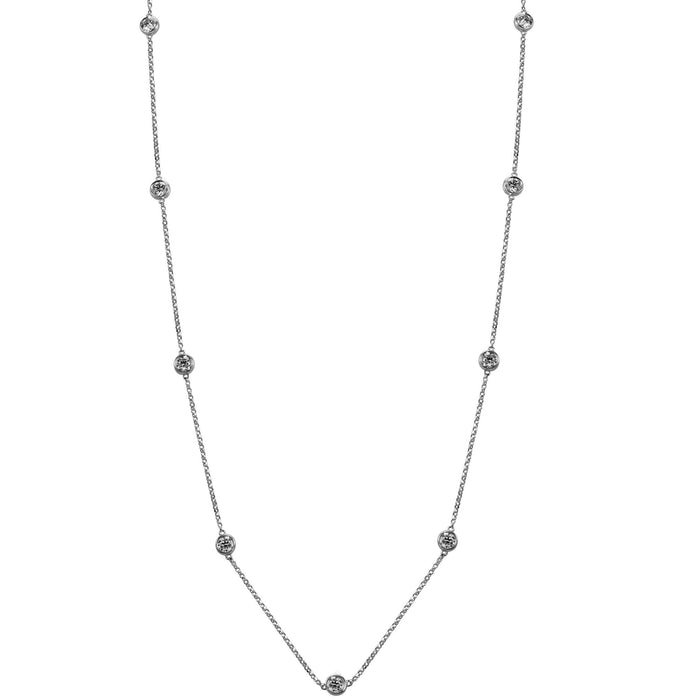 By-Yard Bezel Strand Necklace