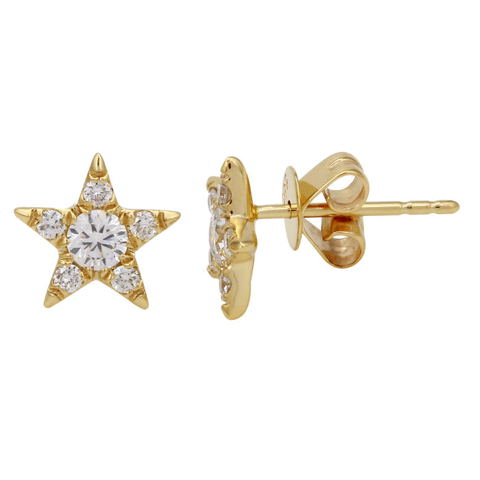 Diamond Star Earrings