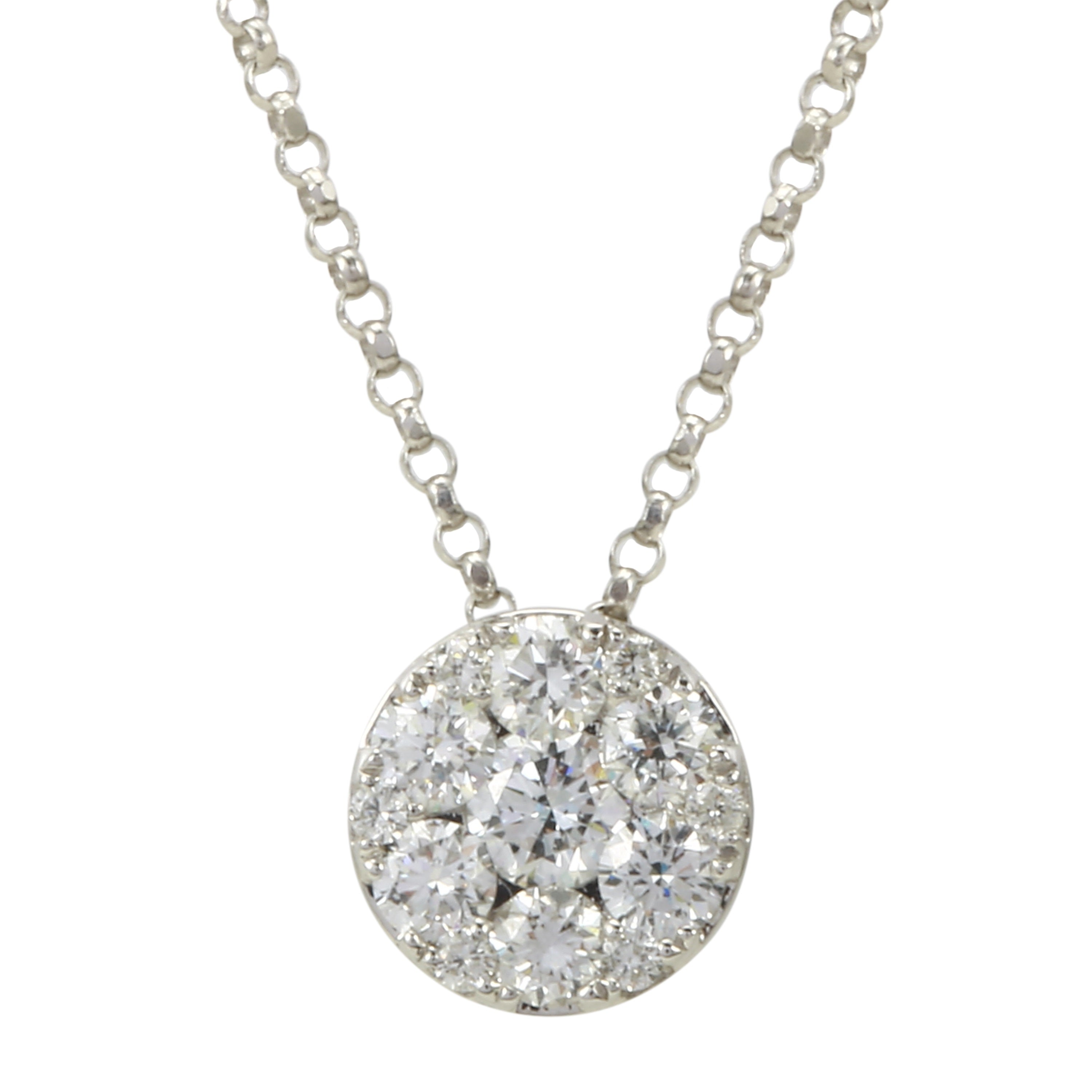 .5 Carat Diamond Cluster Pendant