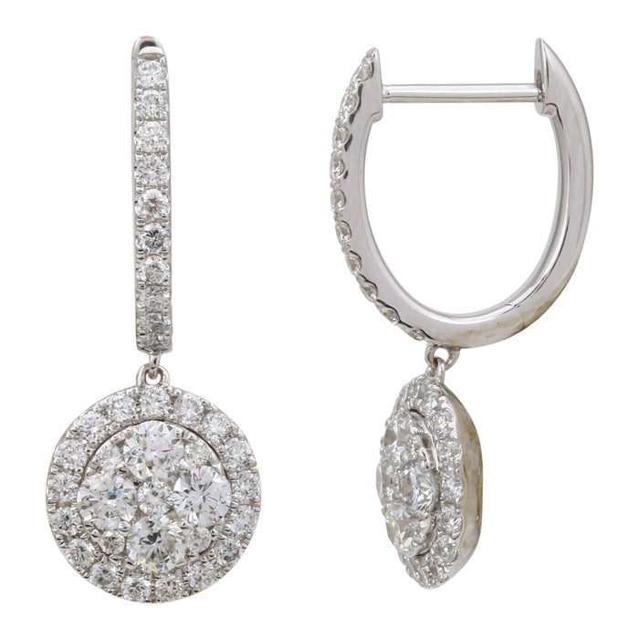 Diamond Drop Hoops