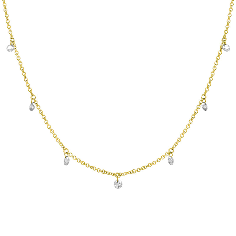 1.02 CT Lab Diamond Bangle in 14K Yellow Gold