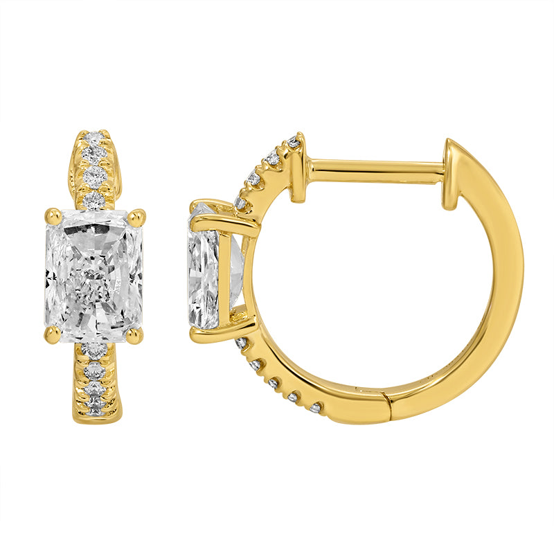 1.02 CT Lab Diamond Bangle in 14K Yellow Gold