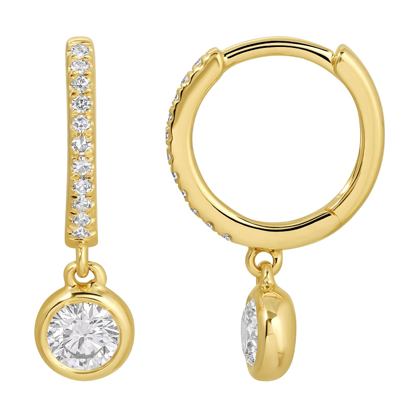 1.02 CT Lab Diamond Bangle in 14K Yellow Gold