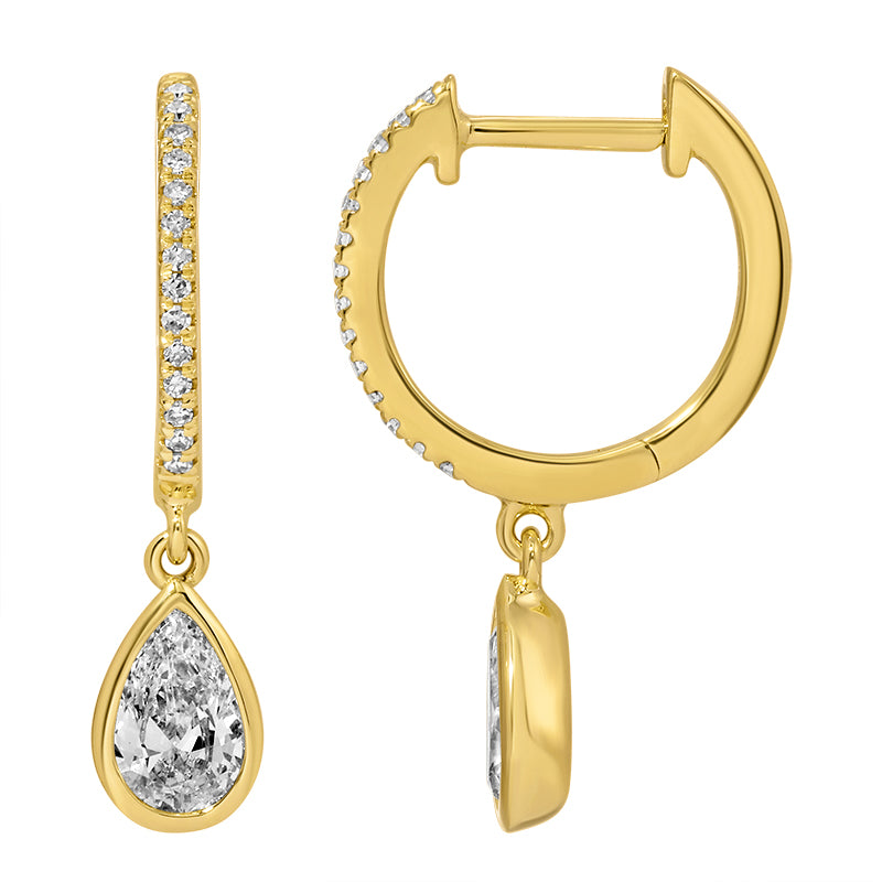 1.02 CT Lab Diamond Bangle in 14K Yellow Gold