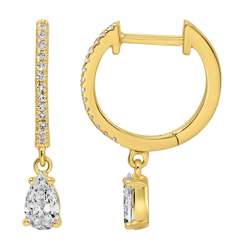 1.02 CT Lab Diamond Bangle in 14K Yellow Gold