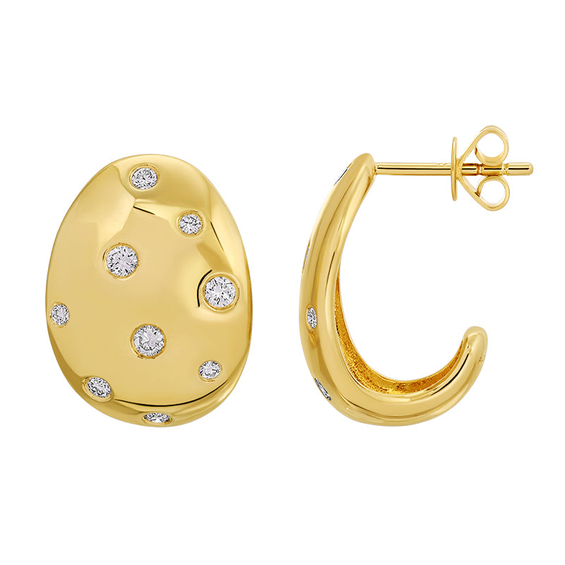 Lab-Grown Diamond Earrings in 14K Yellow Gold-Plated Sterling Silver - SL095LDE5YCA1
