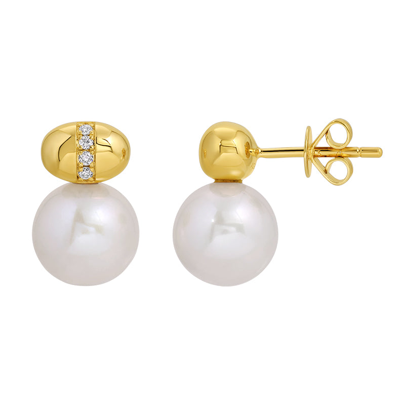 Lab-Grown Diamond Earrings in 14K Yellow Gold-Plated Sterling Silver - SL121LDE5YCA1