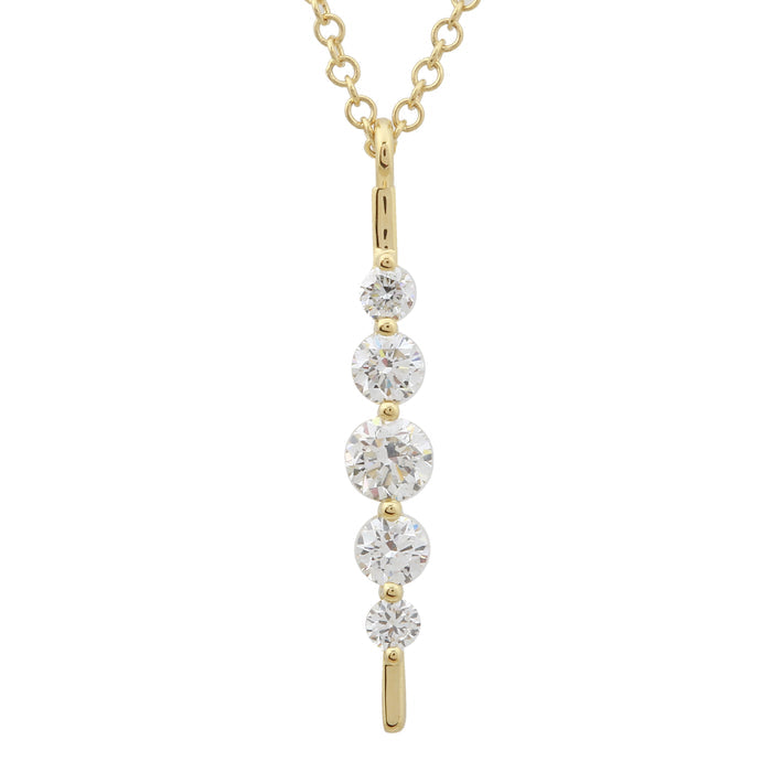 Diamond Strand Pin Necklace