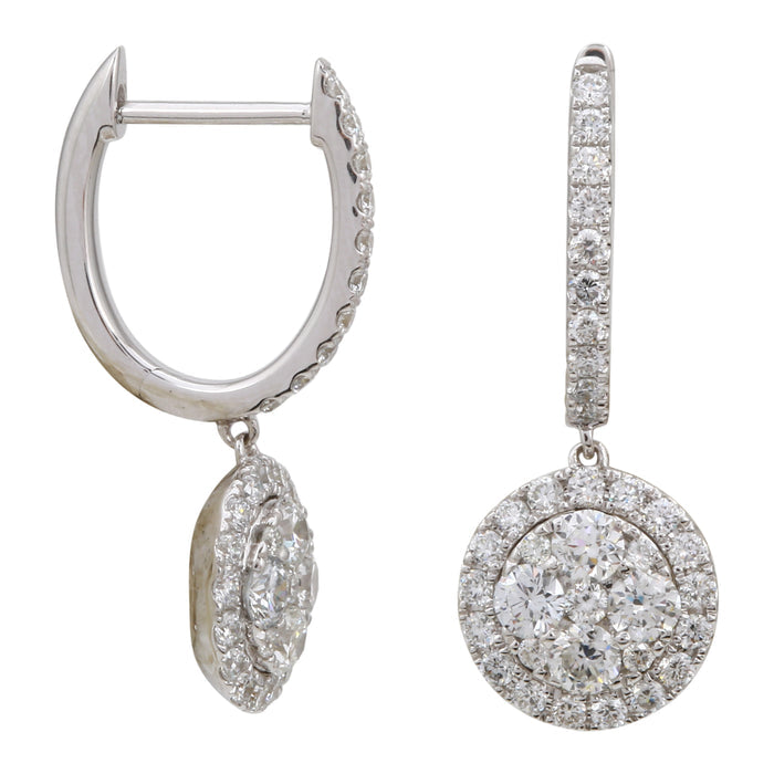 Diamond Drop Hoops