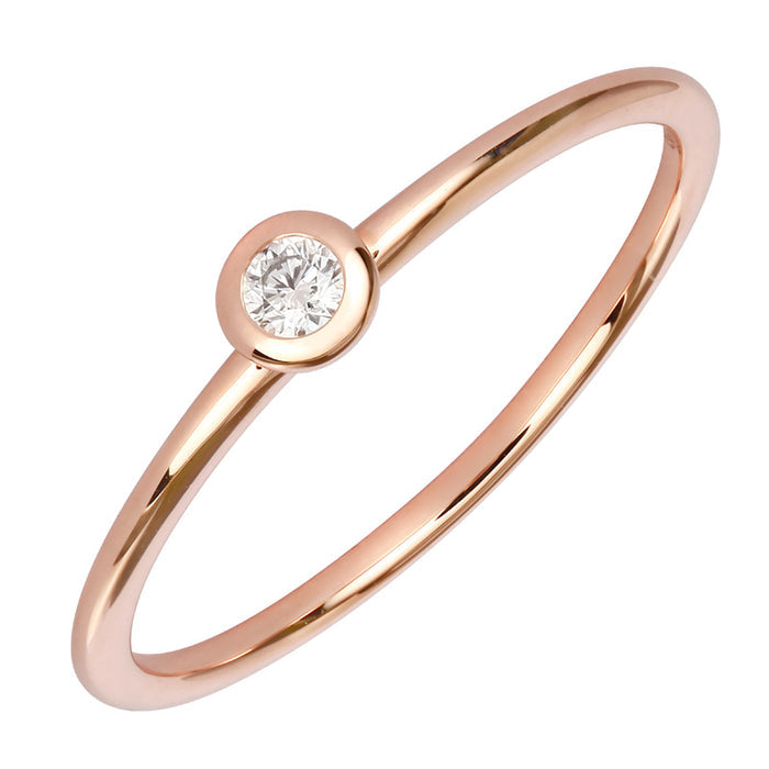 Rose Gold Diamond Bezel Mini Band