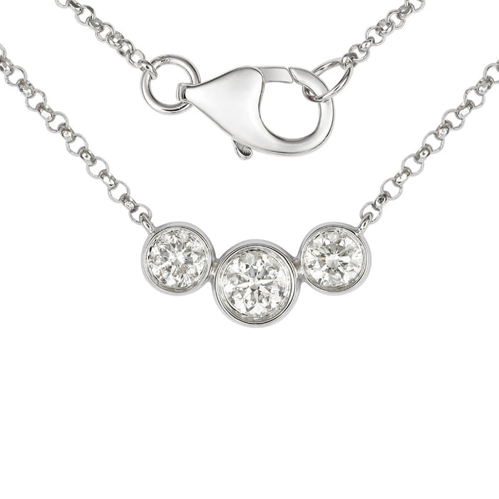 3 Bezel Charm Necklace