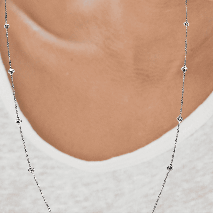 Extra Long Diamond Strand Necklace